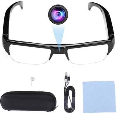 Dailygoods- Sportcamera 1080p HD - Draagbare Bril - Intelligente Stabilisatie - Groothoeklens - Buitenactiviteiten - Fietsen/Reizen/Rijden - Camera Bril