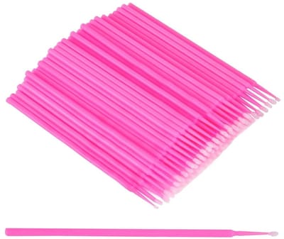 Jhubersproducts - Micro applicator borstels - Make-up applicators - Lichtgewicht en gebruiksvriendelijk - Rozerood - Wimperverlengborstel - Schoonheid