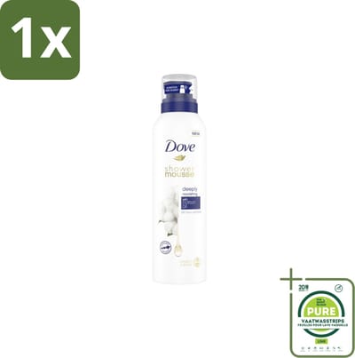 1 x Dove – Douchefoam – Deeply Nourishing Cotton Oil – 200 ml - Douchefoam - Huid Verzorging - Katoenzaadolie - Hydratatie - Zachte Huid