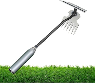 Onkruidverwijderaar Metaal - Gras Trekker - Tuinonderhoud Gemak - Efficiënte Wortelverwijdering - 165 cm - Metaal