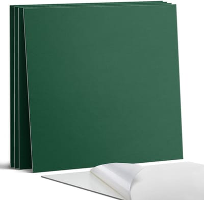 Coloray Wandpanelen Zelfklevend - Kleur: Donkergroen Zelfklevende Wandpanelen - 50 cm x 50 cm - Groente Wandpaneel PVC - 5 stuks - Eénkleurige Wandpanelen Zelfklevend - Keuken Wandpanelen - Wandpanelen Badkamer