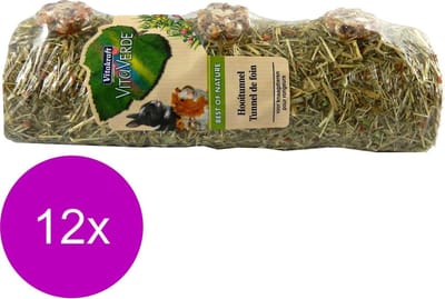 Vitakraft Vita Verde Hooitunnel Small - Knaagdiersnack - 12 x 60 g