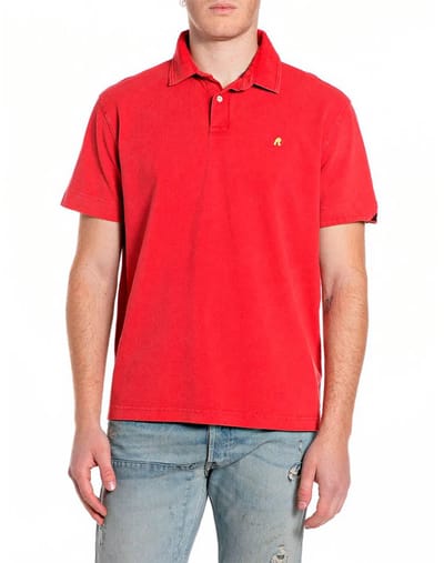 Replay M3431a.000.22696m Korte Mouw Poloshirt Rood M Man