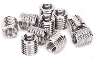 Dailygoods- Reduceermoer 10 Stuks - Reparatiemoer - Schroefdraad Inzetstuk - Roestvrij Staal - M8/M12 - Duurzaam en Corrosiebestendig