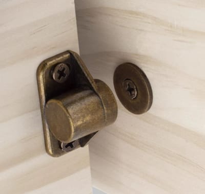 TLVX Magneetsluiting rond erg sterk - magneetsnapper – Zinaps Deurmagneet - Deurmagneten voor kastjes – Brons – Bruin - kast magneet – deurmagneten kasten - Kabinet Magnetische – Super sterke Magnetische Sluitingsdeur Lade Magneet voor Sluiting