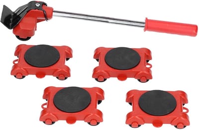 Dailygoods- Meubellifter Hoogwaardig A3-ijzer - Verplaatsingsgereedschapset - 4 Schuiven - Zware Meubelrol - Maximaal Gewicht 150 kg - Praktisch en Krachtig - Meubelroller