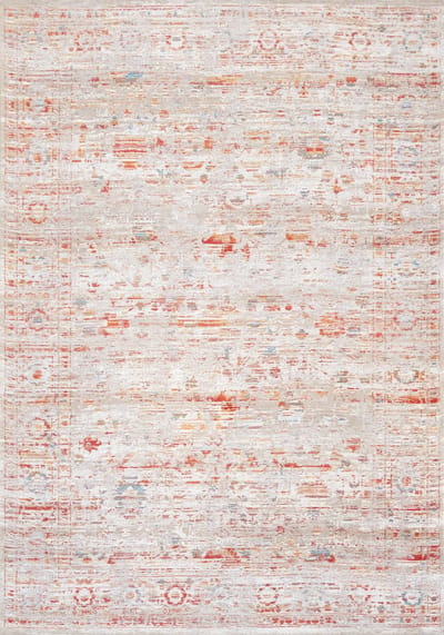 Wasbaar Binnen & Buiten Vloerkleed - 170 x 240 cm - Louis De Poortere Ushak Galata Sunset - Laagpolig Tapijt - Gerecycled PET - Made in Belgium - Circulair