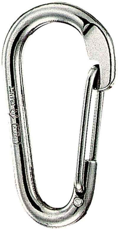 Wichard Oogloze Asymmetrische Karabijnhaak 10 Mm Zilver 1200-2500 Kg