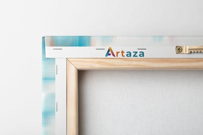 Artaza Canvas Schilderij Drieluik Abstracte Kunst van Marmer - 120x60 - Foto Op Canvas - Canvas Print