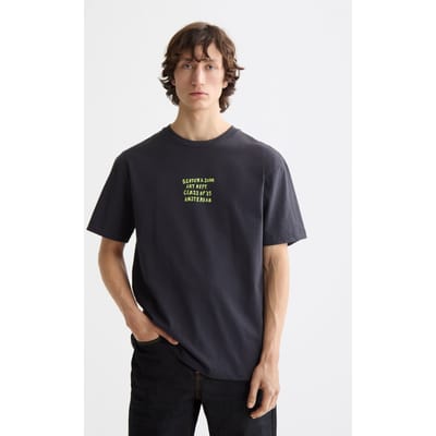 Scotch & Soda Relaxed-fit Artwork T-shirt Charcoal Art Taglia: S | T-shirt stampate Outlet | Uomo | Nero
