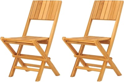 Tuinstoelen Hout - Klappstoelen Buiten - Buiten Zitten - Zonder Armleuningen - 47 x 61 x 90 cm - Houtkleur