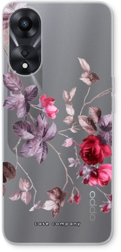 Case Company® - Hoesje geschikt voor Oppo A78 5G hoesje - Mooie bloemen - Soft Cover Telefoonhoesje - Bescherming aan alle Kanten en Schermrand