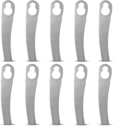Lawn Mower Messen Set van 10 Metalen Trimmers - Metalen Mes - Metalen Accessoires - Metalen Mes Rand Snijder Vervangend Mes voor Bosmaaier - Metalen Mesjes Gemaakt van Metaal (B)