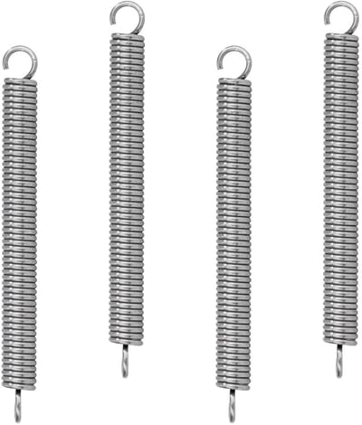Trekveren met haak - Spanveren - Bevestigen en spannen - Roestvrij staal 304 - 50 mm 20 stuks - Zilverkleur