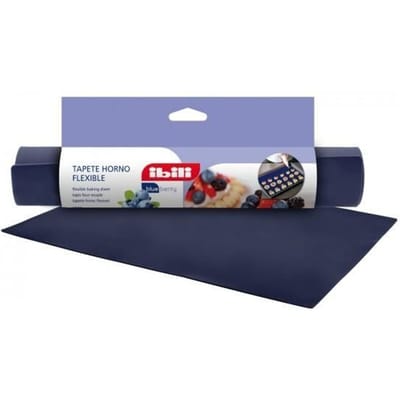 Tapis de cuisson - Blueberry - 40 x 30 cm - 100% Silicone - Températures de -60C à +230C - Démoulage facile bleu