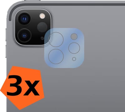 Camera Lens Protector - 3 Stuks - Geschikt voor Apple iPad Pro (2024/2025) - 11 inch - Camera Screenprotector - Gehard Glas - Beschermglas - Tempered Glass - Screen Protector