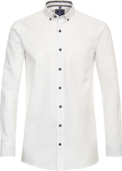 Redmond modern fit overhemd - twill - wit