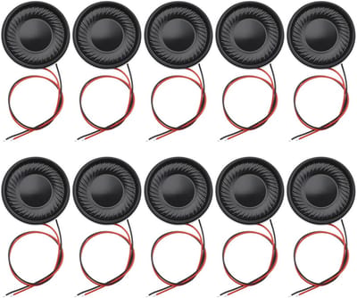 Solidchoice - Dailygoody - Interne Luidsprekers - Mini-luidsprekers voor DIY - Zwart - Magnetische Luidsprekers - 10 stuks 2 W - Geschikt voor Elektronische Project
