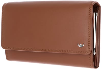 Golden Head Leren portemonnee Polo RFID Protect Damenbörse 2821 Cognac bruine