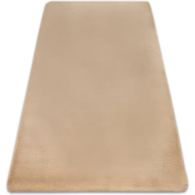 Kleden Rugsx Tapijt BUNNY macchiato donker beige IMITATIE konij 60x100 cm