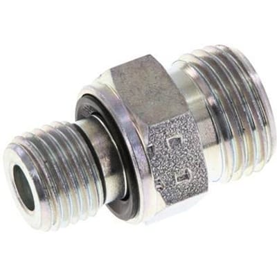 UN 11/16''-16 x G 1/4'' Verzinkt Stalen Borstnippel ORFS 630 Bar - Hydrauliek