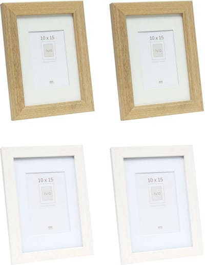 Deknudt Frames fotowand S66KMP 9 - 4 fotokaders - foto 7x10/10x15 cm