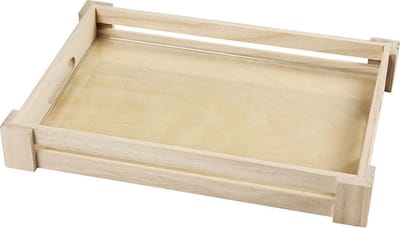 Dienblad, binnenmaat 22x32 cm, Keizerin boom, 1 stuk