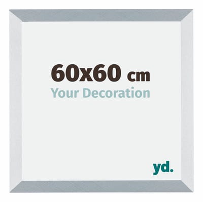Your Decoration - Fotolijst 60x60 cm - MDF - Aluminium Geborsteld - Mura