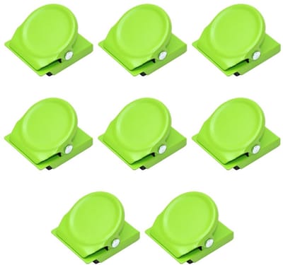 Dailygoods - Magnetische Klemmen - Multifunctionele Clips - Groen - Ideaal voor Notities en Foto's - Perfect voor Kantoor en Klaslokaal