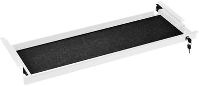 Bureau Onderbouwlade wit afsluitbaar Breedte: 850 mm