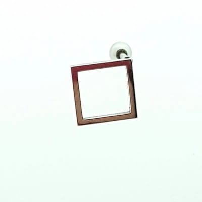 Aramat Jewels | Piercings | Chirurgisch Stalen Vierkante Helix Piercing | | | |14mm | Staal | Volwassenen | Verkleurd niet