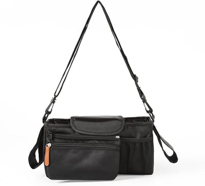 Kinderwagen Organizer - Buggy Tas - Alles Bij De Hand - Grote Capaciteit - 33x14x12 cm - Zwart