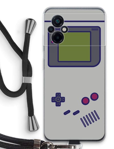Case Company® - Hoesje met koord geschikt voor Xiaomi Poco M5 hoesje met Koord - Game On - Telefoonhoesje met Zwart Koord - Bescherming aan alle Kanten en Over de Schermrand