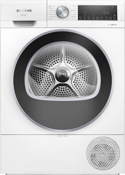 Siemens WQ43G1DANL IQ500 - Warmtepompdroger - 9 kg - AutoDry - EasyClean Filter - speedPack: Bespaar tijd met snelle programma's -Wit