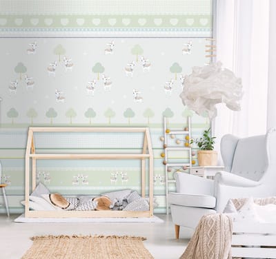 INGK Behang - Kids - Abby & Bryan - Dear heart mint
