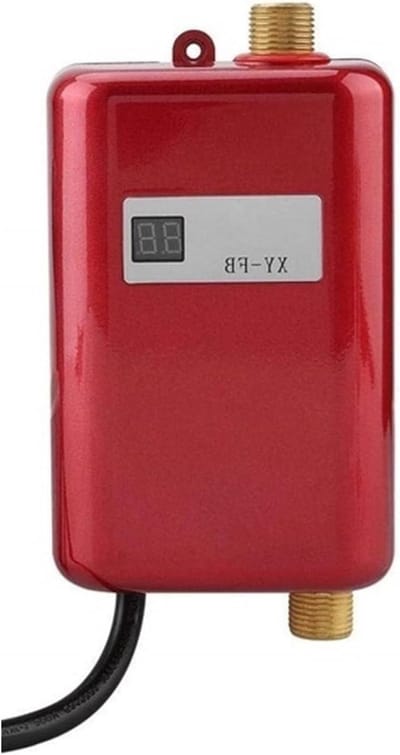 Elektrische Boiler - Direct Warm Water - Keuken en Douche - Snelle Verwarming - 3800W - Rood