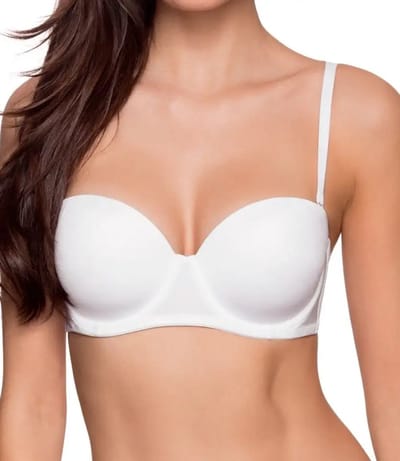 Dorina Balconette BH - Strapless - Michelle - Bh met verwijderbare bandjes - Wit - Zwart - Beige - 70A