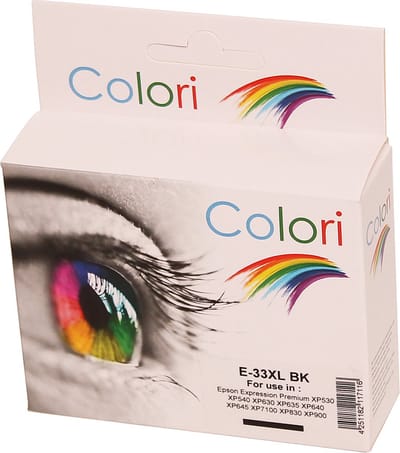 Colori huismerk inkt cartridge geschikt voor Epson 33XL Photo Zwart voor Expression Premium XP-530 XP-630 XP-635 XP-830