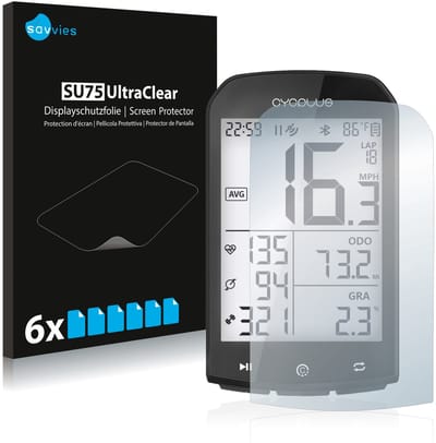 Savvies - Screenprotector voor Cycplus M1 2.9" - Folie Beschermfolie transparant 6 Stuks