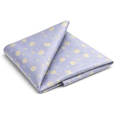 Suitable Zijde Pochet Bloem beige - Pochetten gemaakt van zijde - 25x25 cm