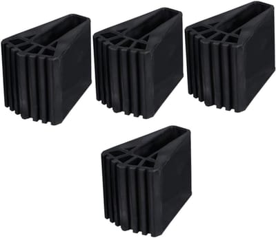 Laddersteunvoeten - Laddermatten Vervanging - Veilig Werken - Antislip Stabiliteit - 9.2X6.7CM - Zwart