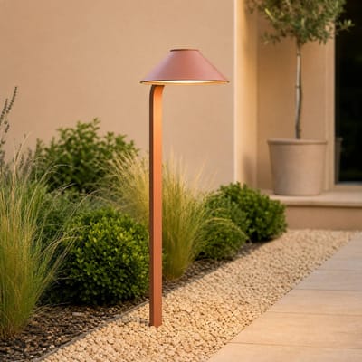 Lindby LED grondspies lamp Capelo, aardetinten, 78 cm, IP65