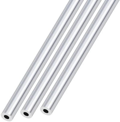 Dailygoody - Aluminium buis - 6063 Aluminium - 3 stuks - Zilver - Rond - Geschikt voor knutselen en machines - 11 mm OD, 5 mm ID, 300 mm L