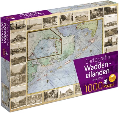 Tucker's Fun Factory puzzel Waddeneilanden - educatief speelgoed karton.