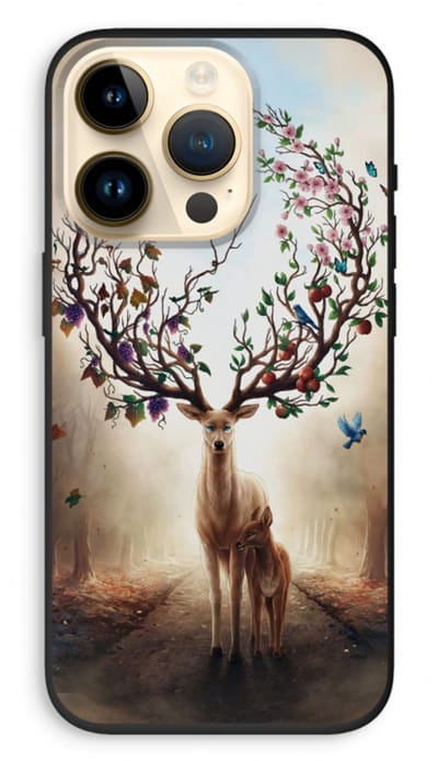 Case Company® - Hoesje geschikt voor iPhone 14 Pro hoesje - Seasons Change - Biologisch Afbreekbaar Telefoonhoesje - Bescherming alle Kanten en Schermrand