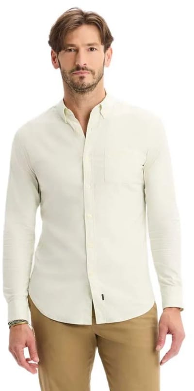 Dockers T2 Oxford Overhemd Met Lange Mouwen Beige M Man