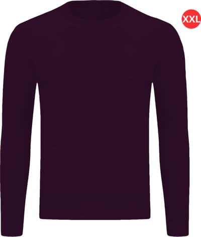 Bovista Thermokleding - Thermoshirt - Thermo - Voor Heren - Shirt - Bordeaux Rood - Maat XXL
