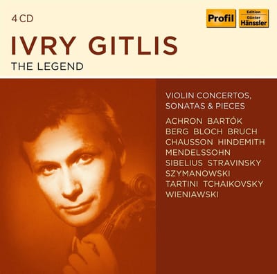 Ivry Gitlis, Südwestfunk-Sinfonieorchester Baden-Baden, Wiener Symphoniker - The Legend (4 CD)