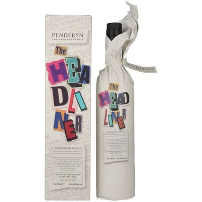 Penderyn Whisky Penderyn THE HEADLINER Welsh Whiskey Icons of Wales Nr. 9 46% Vol. 0,7l in geschenkverpakking