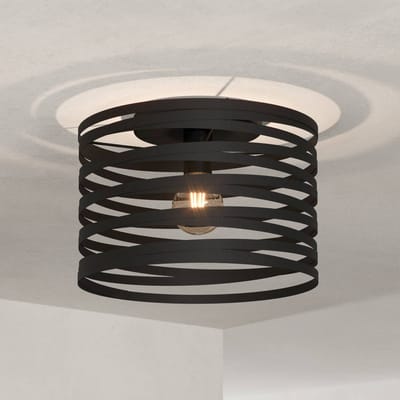 EGLO Cremella Plafondlamp - E27 - Ø 37 cm - Zwart